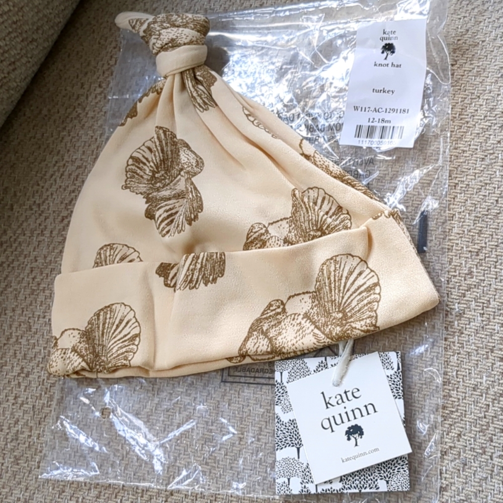 Kate Quinn knot hat turkey size 12-18mo new with tags
